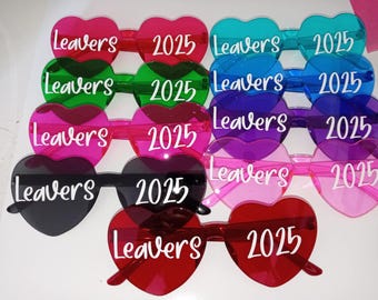 School Leavers 2025 Heart Sunglasses