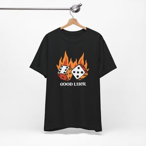 Good Luck Unisex Tee | Motivational Cotton Blend Shirt | Perfect Gift for Positivity