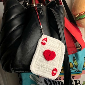 crochet ace of hearts playing card!