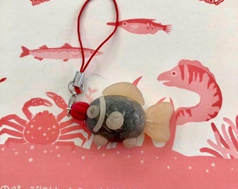polymer clay soy sauce fish container charm!