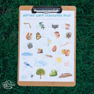 Nature Walk Scavenger Hunt Printable Activity, Nature Printable, Preschool or Elementary Learning Treasure Hunt, Outdoor Science for Kids image 4