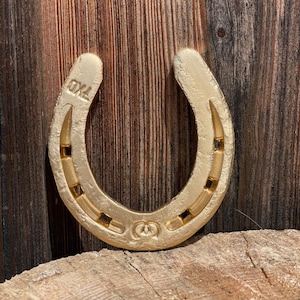 Herradura - poni pequeño - regalo caballo poni amuleto de la suerte jinete yegua niña - oro