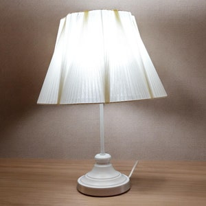 Handmade Unique Table Lamp - Stylish Linen Lampshade