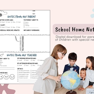 Note to School Template | School Note From Home | School Note | Note From Mom | Note for School | Parent Mail | Parent Note to Teacher