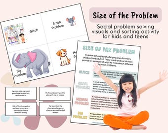 Tamaño del problema: Historia social, apoyo visual y actividad de clasificación para niños y adolescentes