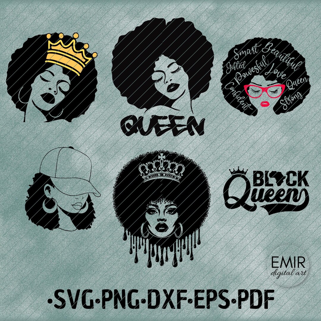 Black Queen SVG Bundle, Afro Woman, Boss Lady Svg, Black Lives Matter ...