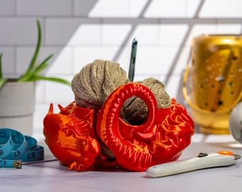 3D Printed Dragon Yarn Bowl: Crochet & Knitting Organizer