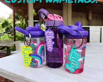 Bulk 3D Printed Name Tags: Personalized Water Bottle, Backpack Tag