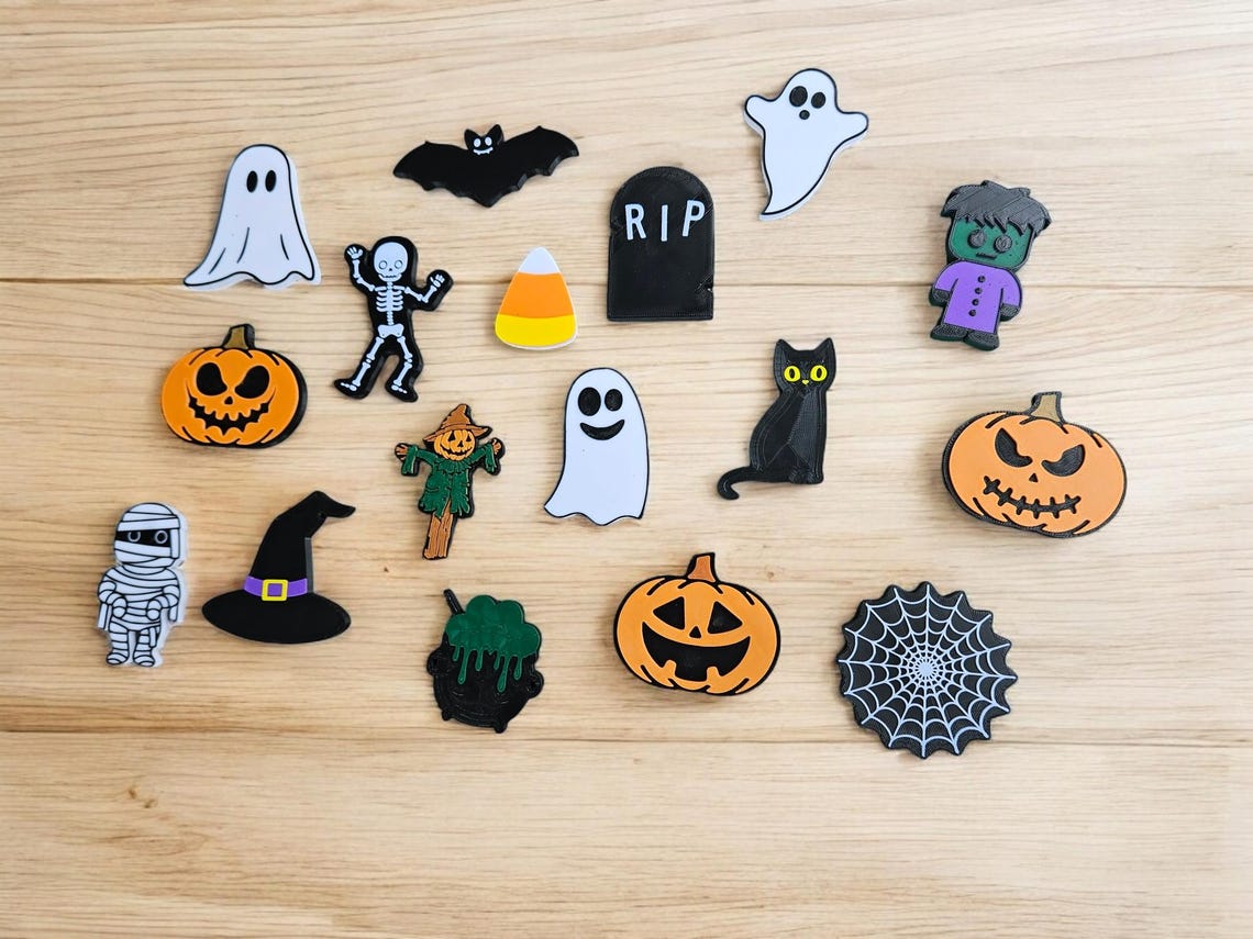 Halloween Fridge Magnets: Spooky 3D Printed Decorations - Etsy