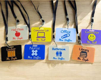 Personalized Teacher Hall Pass: 3D-Printed Classroom Lanyard