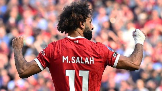 Salah liverpool shirt clearance
