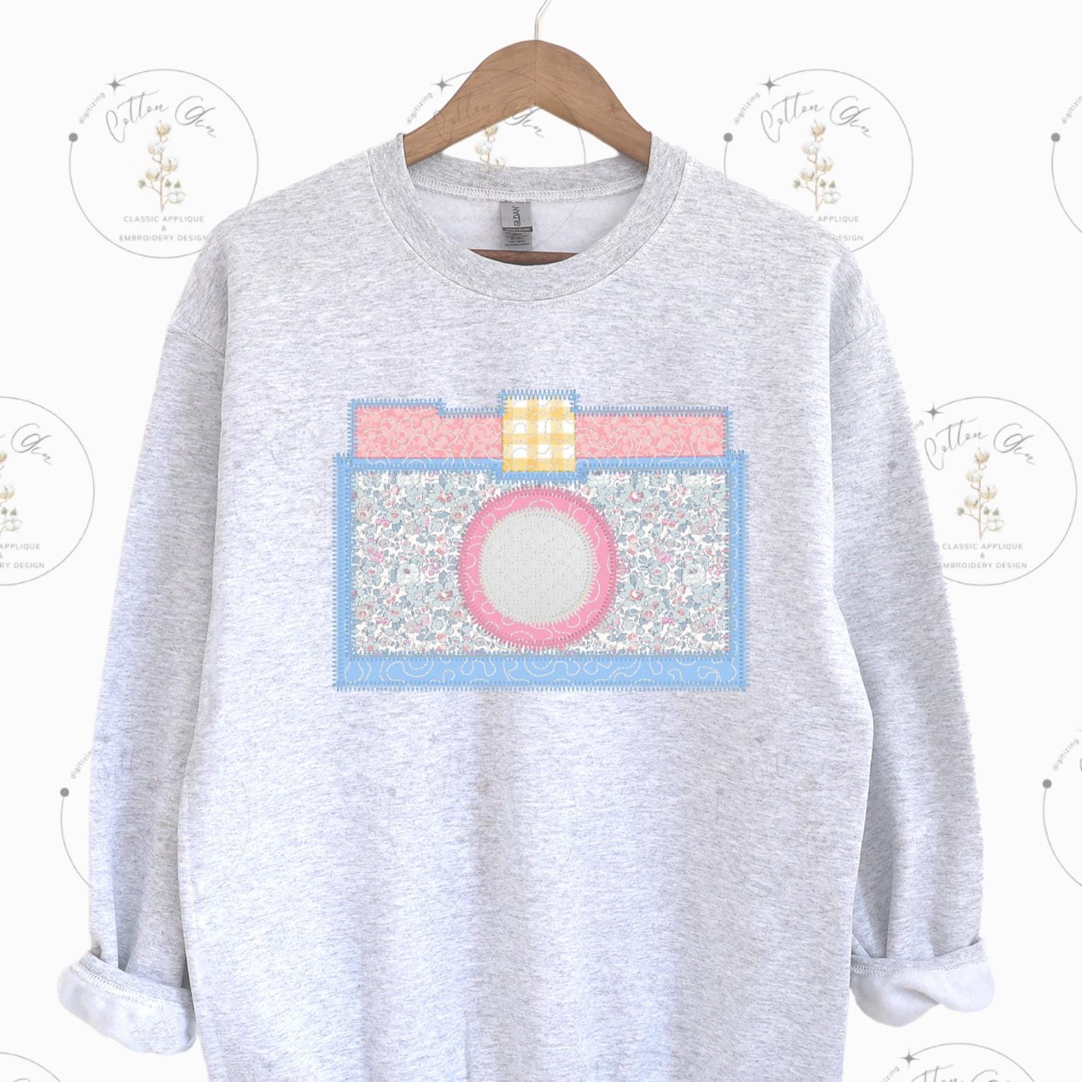 Quilted Patchwork Photographer Camera Zig Zag Stitch Applique Machine ...
