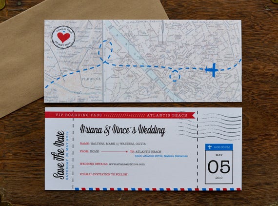 Diy Save Data Bilety Lotnicze Travel Theme Wesele World Travel Etsy