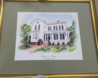 Merrimon-wynne House Watercolor Art Print: Raleigh, North Carolina