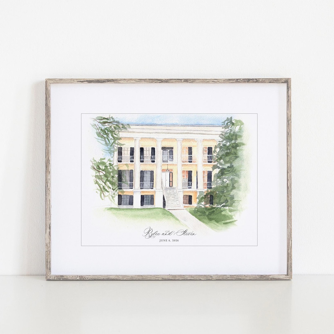 Wavering Place Watercolor Art Print, 8x10
