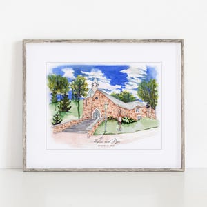 The Chapel at Beaver Creek Summer Watercolor Art Print, 8x10" or 11x14" Eagle, Colorado Print of a hand-painted original art by Ivory Isle