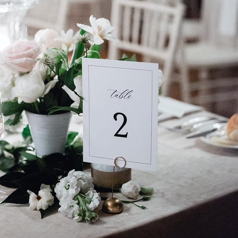 Digital Download - Classic Table Numbers 1-25 - Border Design Table ...