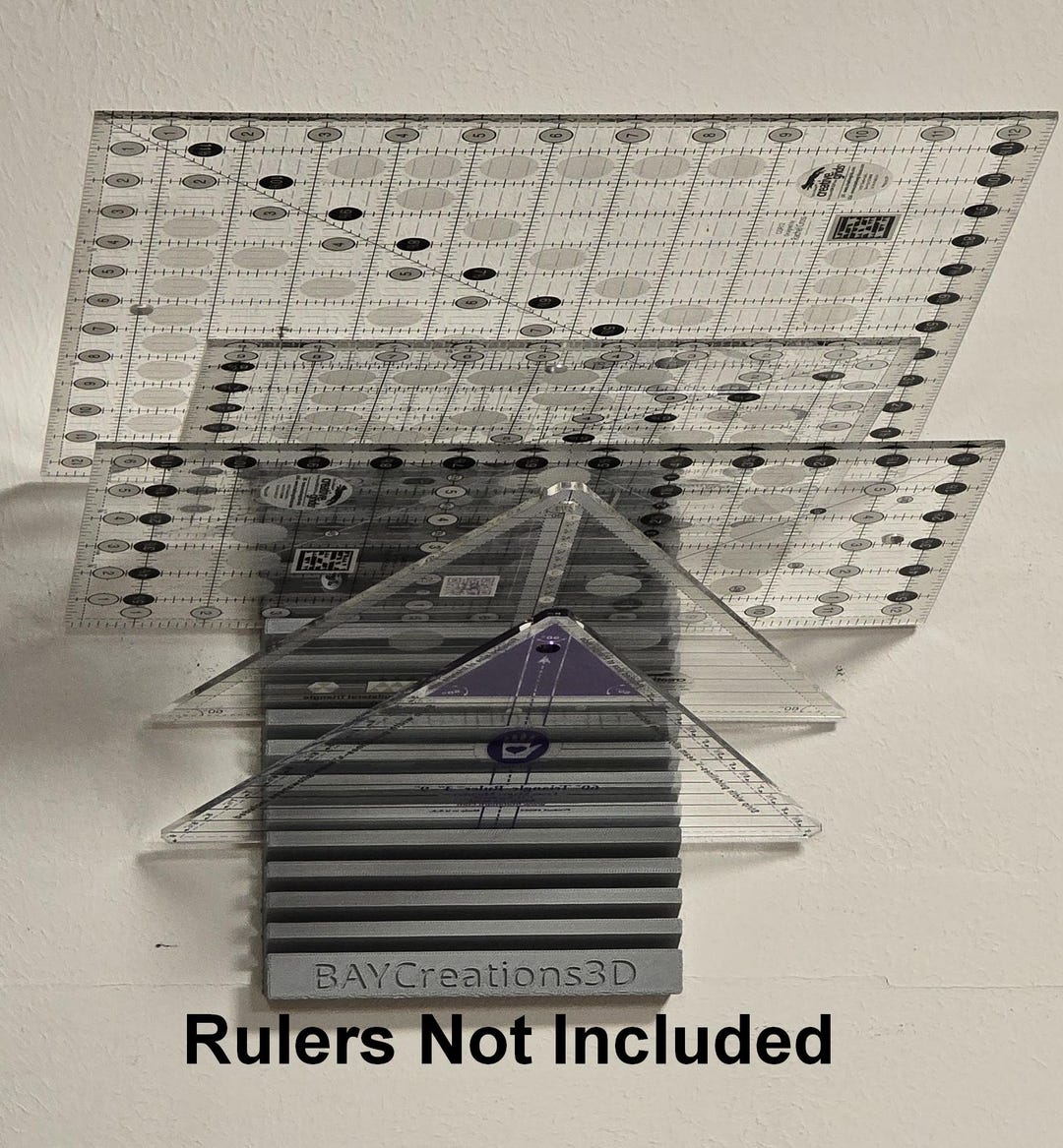 Quilting Ruler Storage: Wall Mount (25 Colors!) - Etsy