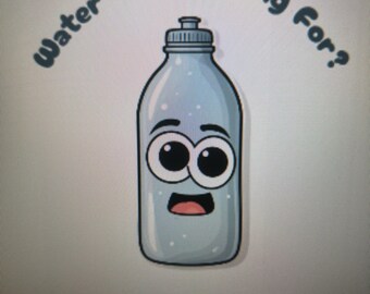 Leuke waterflessticker!
