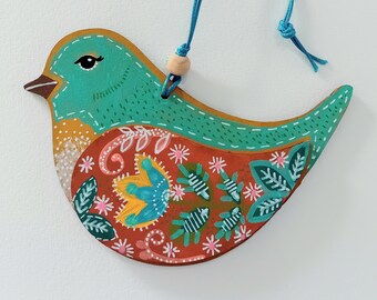 Wee Chookie Bird/Handpainted Original Birdie Decoration