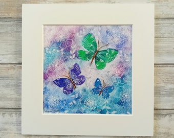 Dreming Butterflies/Original Watercolour Painting/