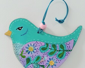 Wee Chookie Bird/Handpainted Original Birdie Decoration