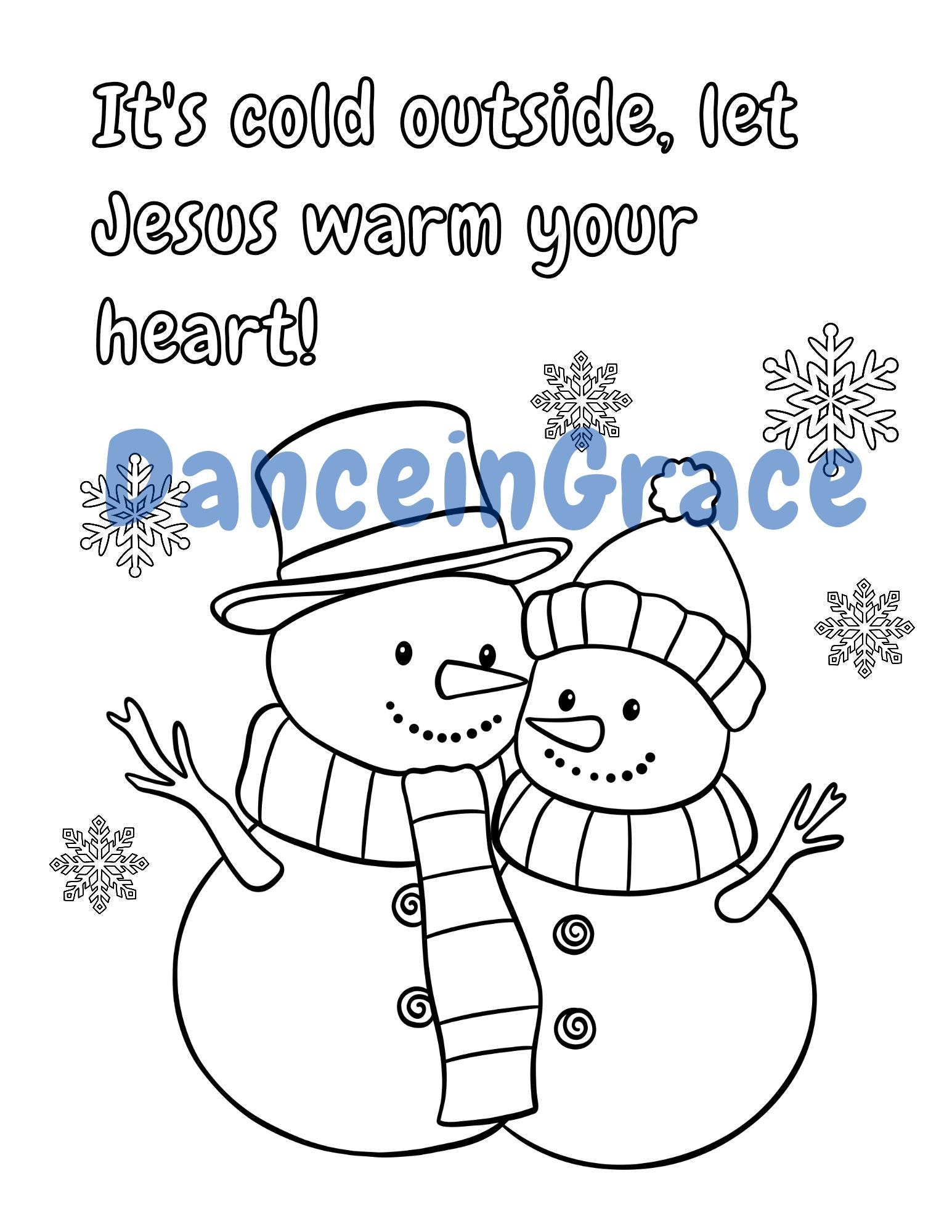 Christian Christmas Printable Coloring - Il Fullxfull.6531882857 76gr 