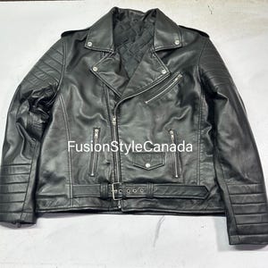 Men&#39;s Real SheepSkin Leather Jacket, Handmade Jacket, Men&#39;s Leather Biker Jacket, Vintage Motorcycle Style, Motorbike Perfect Biker Jacket