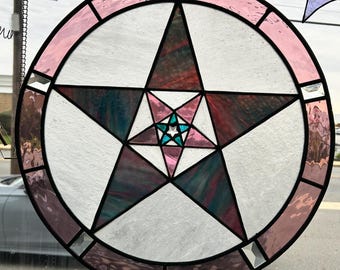 Large Pink Star in circle