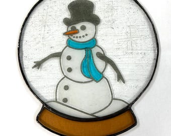 Globo colgante con muñeco de nieve