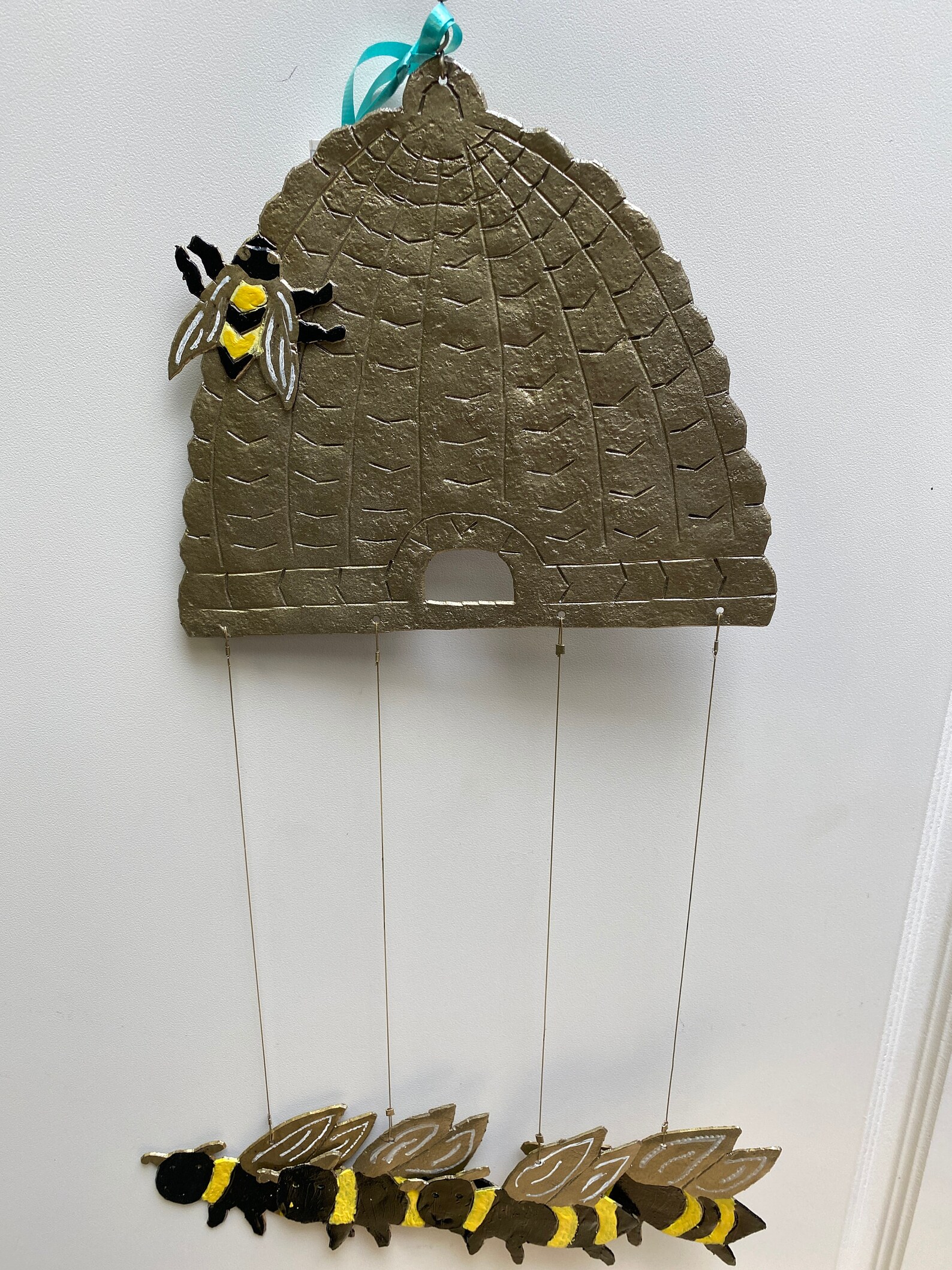 Metal BEE wind chime Etsy
