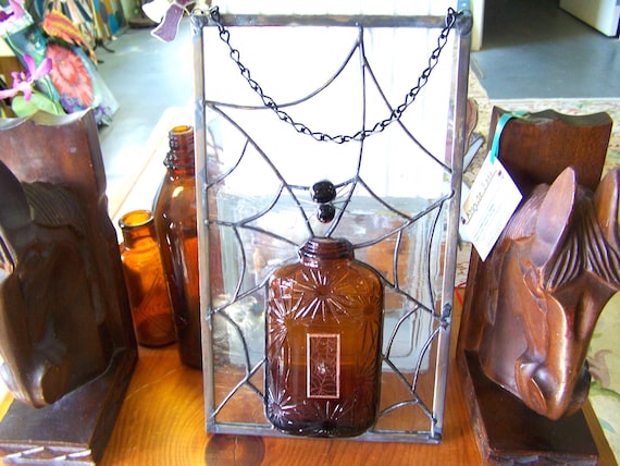 Spider Web: Bottle Art