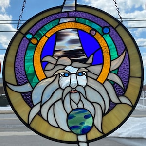 Wizard in stained glass image 1