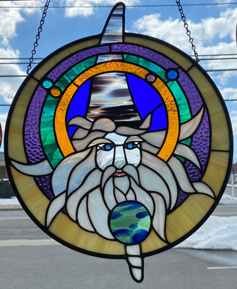 Wizard in stained glass image 1