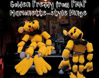 Golden Freddy Amigurumi Crochet Pattern - Five Nights of Freddy Inspired