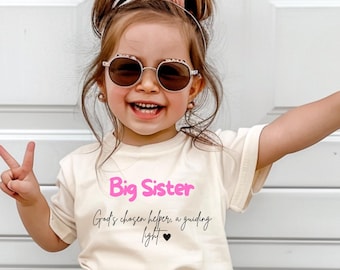 Big Sister Announcement Tee, God's Chosen Helper Shirt