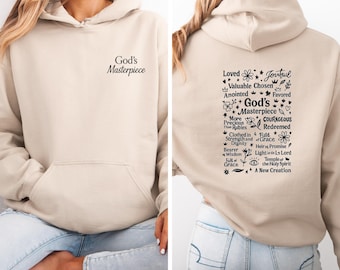 God's Masterpiece Christian Hoodie, Faith Apparel
