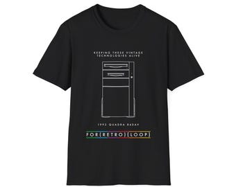 1993 Quadra 840av - Classic Computer Hardware - Unisex Softstyle T-Shirt