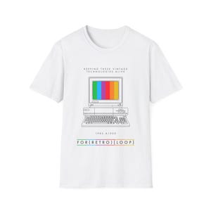 1985 A1000 - Collector Computer Hardware - Unisex Softstyle Computer T-Shirt