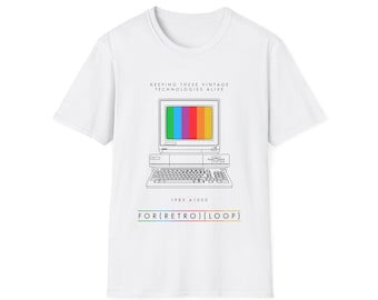 1985 A1000 - Collector Computer Hardware - Unisex Softstyle Computer T-Shirt
