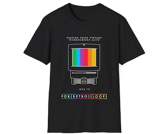 1993 TV - Old Computer Hardware - Unisex Softstyle Computer T-Shirt