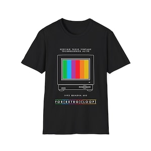 1993 Quadra 605 - Old Computer Hardware - Unisex Softstyle Computer T-Shirt
