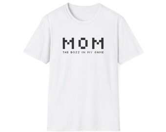 Mom The Boss In My Game - Classic Computer Style - Unisex Softstyle T-Shirt