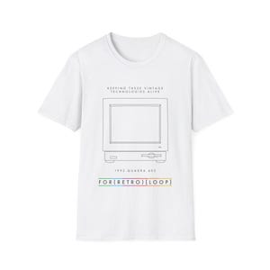 1993 Quadra 605 - Retro Computer Hardware - Unisex Softstyle Computer T-Shirt