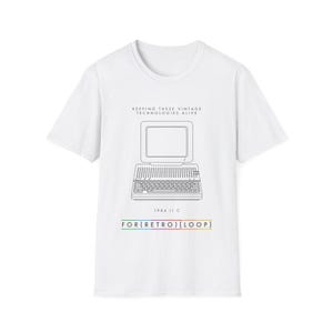 1984 Computer II c - Classic Computer Hardware - Unisex Softstyle T-Shirt