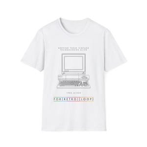 1985 A1000 - Collector Computer Hardware - Unisex Softstyle Computer T-Shirt