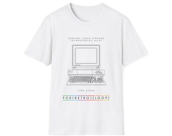 1985 A1000 - Collector Computer Hardware - Unisex Softstyle Computer T-Shirt