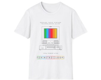 1994 Power 6100 - Vintage Computer Hardware - Unisex Softstyle Computer T-Shirt