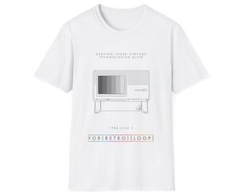 1984 Lisa 2 Computer - Classic Computer Hardware - Unisex Softstyle T-Shirt