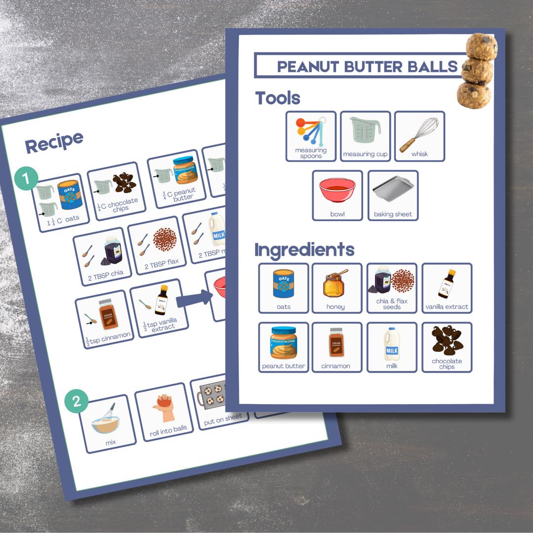 Visual Recipe Cookbook VOL I | 5 Easy, Family-friendly, Toddler Visual ...